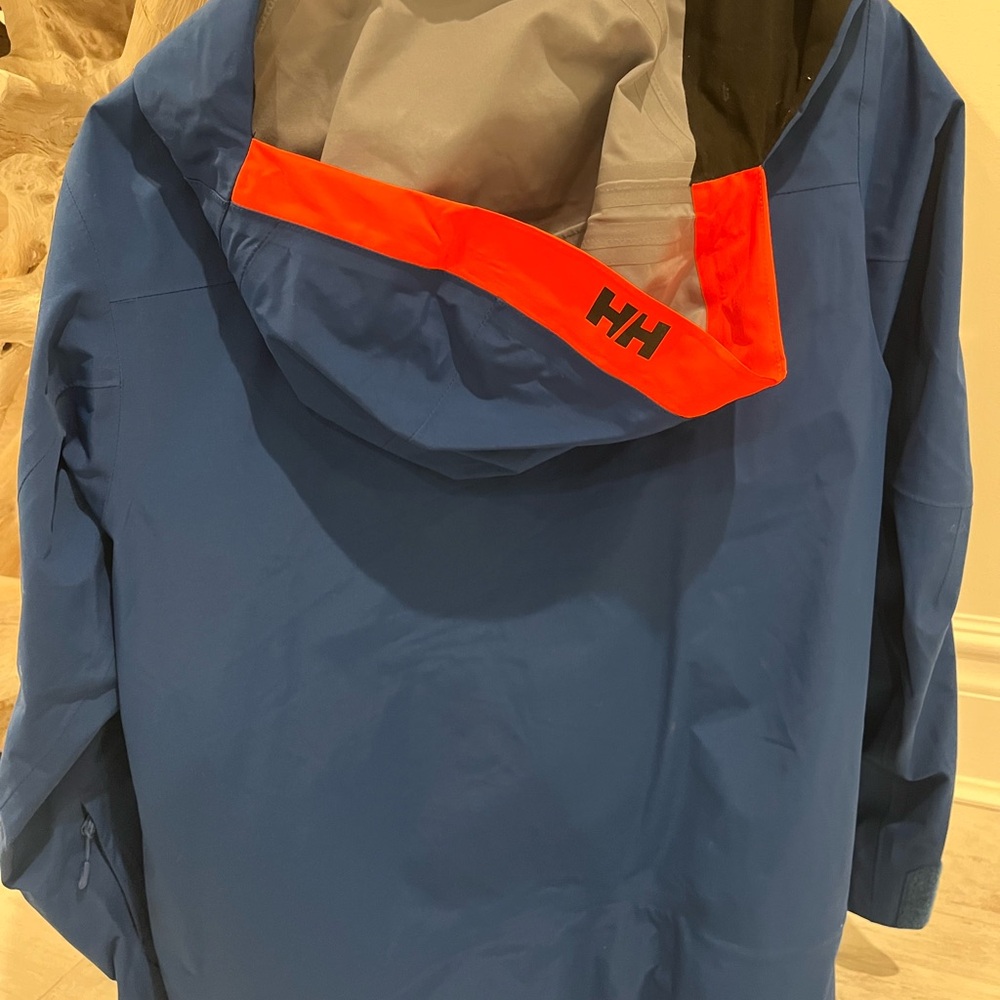 Helly Hansen Men's Blue Shell Jacket With Orange/… - image 3
